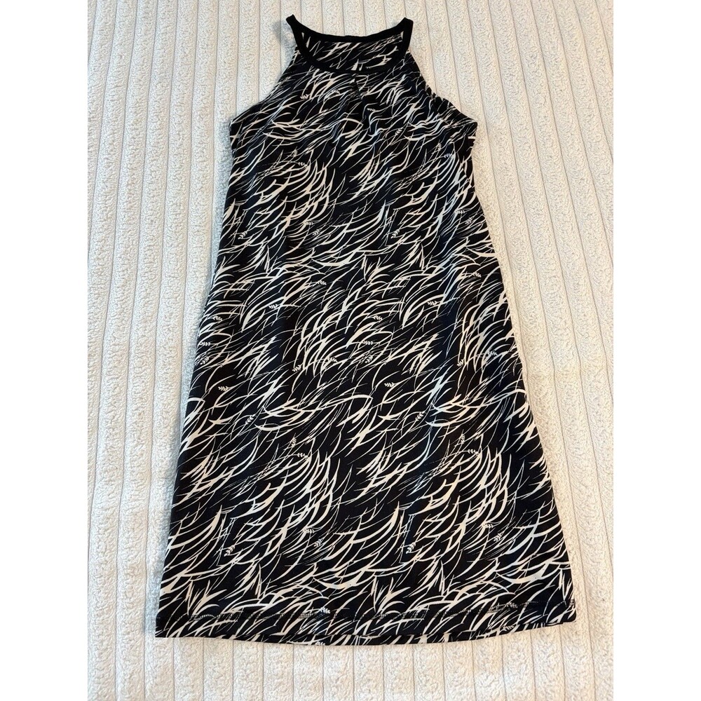 Patagonia Tall Pine Dress Womens XS Black White Built In Bra Pickleball Golf